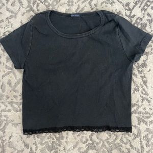 Brandy Melville Black Crop Top